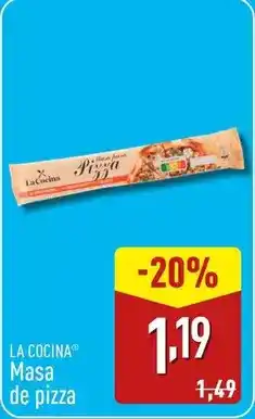 ALDI Masa de pizza oferta