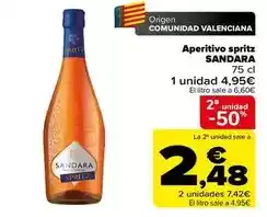 Carrefour Sandara - aperitivo spritz oferta