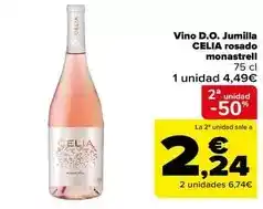 Carrefour Jumilla - vino d.o. rosado monastrell oferta