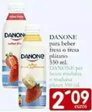Supermercados Bip Bip Danone - para beber fresa o fresa platano oferta