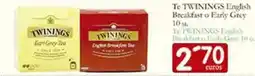 Supermercados Bip Bip Twinings - english breakfast o early grey 10 v.i.ng/s. leaf. gras oferta