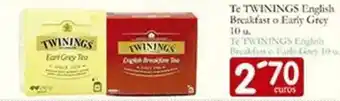 Supermercados Bip Bip Twinings - english breakfast o early grey 10 v.i.ng/s. leaf. gras oferta