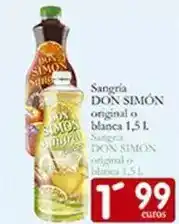 Supermercados Bip Bip Don simón - sangría original o blanca oferta