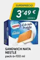 Masymas Nestlé - sandwich nata oferta