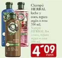 Supermercados Bip Bip Herbal - champú leche y coco, repara argien o rosa oferta