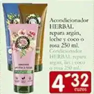 Supermercados Bip Bip Herbal - acondicionador repara argen, leche y coco o rosa oferta