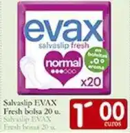 Supermercados Bip Bip Evax - salvaslip fresh bolsa oferta