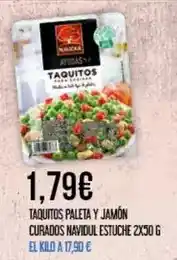 Claudio Navidul - taquitos paleta y jamon curados oferta