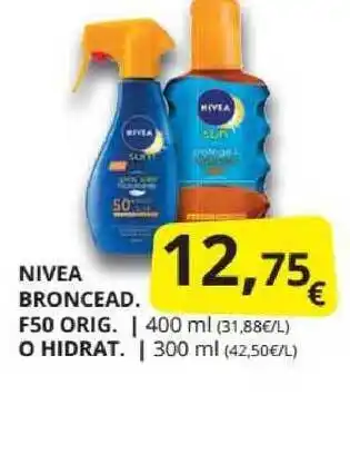Nivea Broncead. F50 Orig. O Hidrat. 400ml