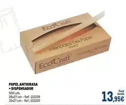 Makro Dell - papel antigrasa dispensador oferta