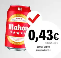Cash Ifa Cerveza mahou 5 estrellas oferta