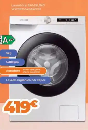 Pascual Martí SAMSUNG Lavadora WW30T534DAWCS3 oferta
