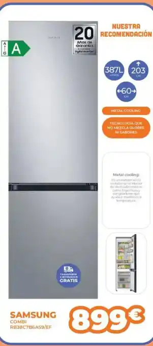 Pascual Martí SAMSUNG Combi rb38c7b6as9/ef oferta