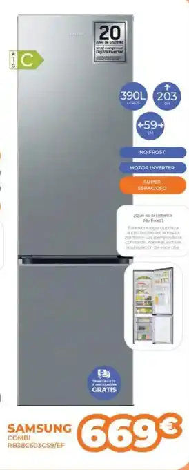 Pascual Martí SAMSUNG Combi rb38c603c59/ef oferta