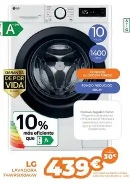 Pascual Martí LG Lavadora f4wr5010a6w oferta