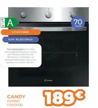 Pascual Martí CANDY Horno fidcx532 oferta
