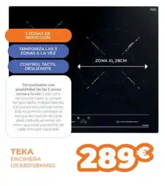 Pascual Martí TEKA Encimera 1zc63015bkmss oferta