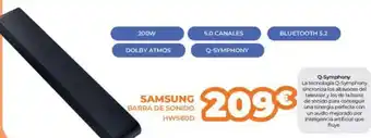 Pascual Martí SAMSUNG Barra de sonido oferta