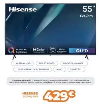Pascual Martí HISENSE 55E7NQ PRO oferta