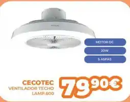 Pascual Martí CECOTEC Ventilador techo lamp.600 oferta