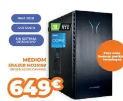 Pascual Martí MEDIOM Erazer md35168 ordenador gaming oferta
