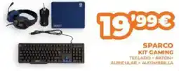 Pascual Martí Sparco kit gaming teclado + raton+ auricular + alfombrilla oferta