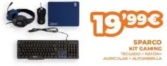 Pascual Martí Sparco kit gaming teclado + raton+ auricular + alfombrilla oferta