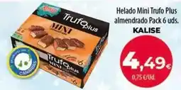 Spar Tenerife Kalise - helado mini trufo plus almendrado pack 6 uds oferta