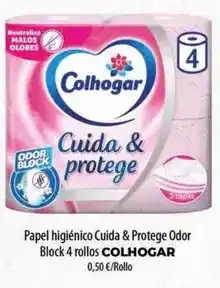 Spar Tenerife Colhogar - papel higiénico cuida & protege odor block 4 rollos oferta