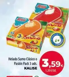 Spar Tenerife Kalise - helado sumo clásico o pasion oferta