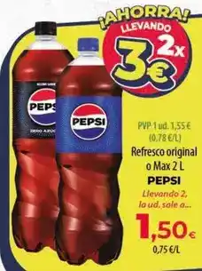 Spar Tenerife Pepsi - refresco original o max oferta