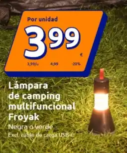 Action Lámpara de camping multifuncional Froyak oferta