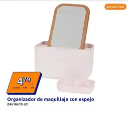 Action Organizador de maquillaje con espejo 24x16x15 cm oferta