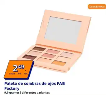 Action Paleta de sombras de ojos FAB Factory oferta