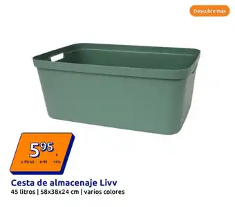 Action Cesta de almacenaje Livv oferta