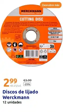 Action WERCKMANN Discos de lijado oferta