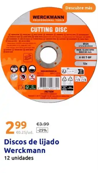 Action WERCKMANN Discos de lijado oferta