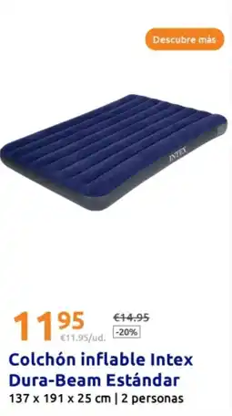 Action Colchón inflable Intex Dura-Beam Estándar 137 x 191 x 25 cm oferta