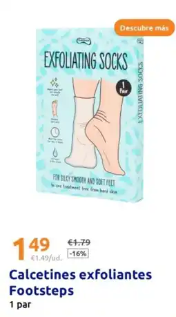 Action Calcetines exfoliantes Footsteps oferta