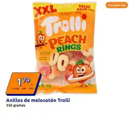 Action TROLLI Anillos de melocotón oferta