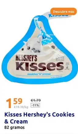 Action Kisses Hershey's Cookies & Cream oferta