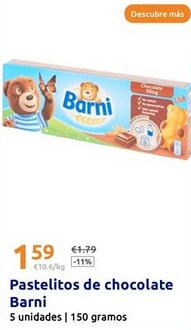 Action BARNI Pastelitos de chocolate oferta