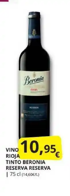 Vino Rioja Tinto Beronia Reserva Reserva
