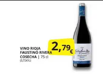 Supermercados MAS Vino Rioja Faustino Rivera Cosecha 75cl oferta