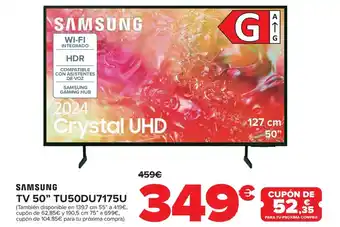 Carrefour SAMSUNG Tv 50" tu50du7175u oferta