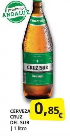 Supermercados MAS Cerveza Cruz Del Sur 1 litro oferta