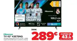 Carrefour HISENSE TV 43" 43E79NQ oferta