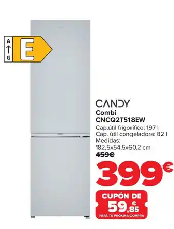 Carrefour CANDY Combi CNCQ2T518EW oferta