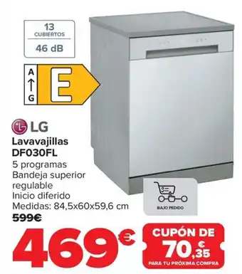 Carrefour LG Lavavajillas DF030FL oferta