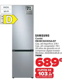 Carrefour SAMSUNG Combi RB38C603DSA/EF oferta